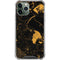 Black and Gold Scattered Marble iPhone 12 Pro Clear Case
