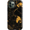 Black and Gold Scattered Marble iPhone 12 Pro Impact Case