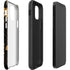 Black and Gold Scattered Marble iPhone 12 Pro Impact Case