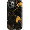 Black and Gold Scattered Marble iPhone 12 Pro Max Impact Case