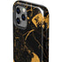 Black and Gold Scattered Marble iPhone 12 Pro Max Impact Case