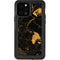 Black and Gold Scattered Marble iPhone 12 Pro Waterproof Case