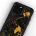 Black and Gold Scattered Marble iPhone 12 Pro Waterproof Case