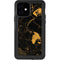 Black and Gold Scattered Marble iPhone 12 Waterproof Case