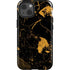 Black and Gold Scattered Marble iPhone 13 Impact Case