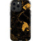 Black and Gold Scattered Marble iPhone 13 Pro Max Impact Case