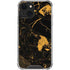 Black and Gold Scattered Marble iPhone 14 Clear Case