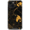 Black and Gold Scattered Marble iPhone 14 Plus Clear Case