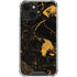 Black and Gold Scattered Marble iPhone 14 Plus Clear Case