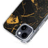 Black and Gold Scattered Marble iPhone 15 Plus MagSafe Case