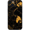 Black and Gold Scattered Marble iPhone 15 Plus Skin