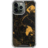 Black and Gold Scattered Marble iPhone 14 Pro Max Clear Case