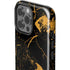 Black and Gold Scattered Marble iPhone 15 Pro Max Impact Case