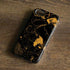 Black and Gold Scattered Marble iPhone 7 Pro Case