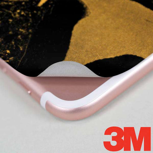 Black and Gold Scattered Marble iPhone 7 Skin