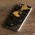 Black and Gold Scattered Marble iPhone 7 Skin