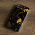 Black and Gold Scattered Marble iPhone 8 Pro Case