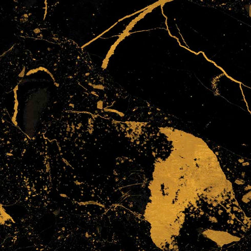 Black and Gold Scattered Marble iPhone X Pro Case
