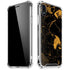 Black and Gold Scattered Marble iPhone XR Clear Case
