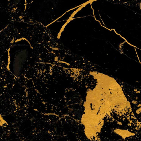 Black and Gold Scattered Marble iPhone XR Pro Case