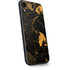 Black and Gold Scattered Marble iPhone XR Skin