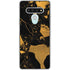 Black and Gold Scattered Marble LG Stylo 6 Clear Case