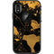 Black and Gold Scattered Marble LifeProof Fre iPhone Skin