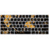 Black and Gold Scattered Marble Magic Keyboard Skin
