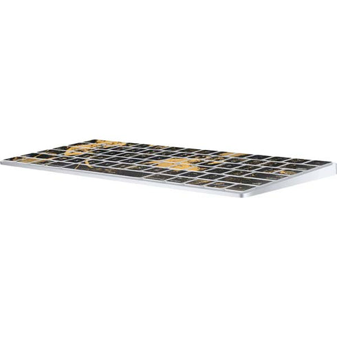 Black and Gold Scattered Marble Magic Keyboard Skin
