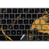 Black and Gold Scattered Marble Magic Keyboard with Numeric Keypad Skin