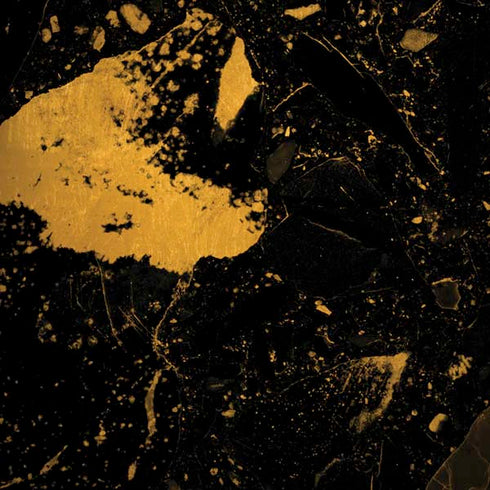 Black and Gold Scattered Marble Moto G6 Skin