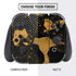 Black and Gold Scattered Marble Nintendo Switch Bundle Skin