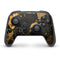 Black and Gold Scattered Marble Nintendo Switch Pro Controller Skin