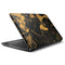 Black and Gold Scattered Marble HP Notebook Skin