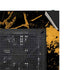Black and Gold Scattered Marble NZXT H510 Compact ATX Mid-Tower Case Skin