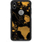 Black and Gold Scattered Marble Otterbox Commuter iPhone Skin