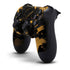 Black and Gold Scattered Marble PS4 Controller Skin