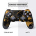 Black and Gold Scattered Marble PS4 Controller Skin