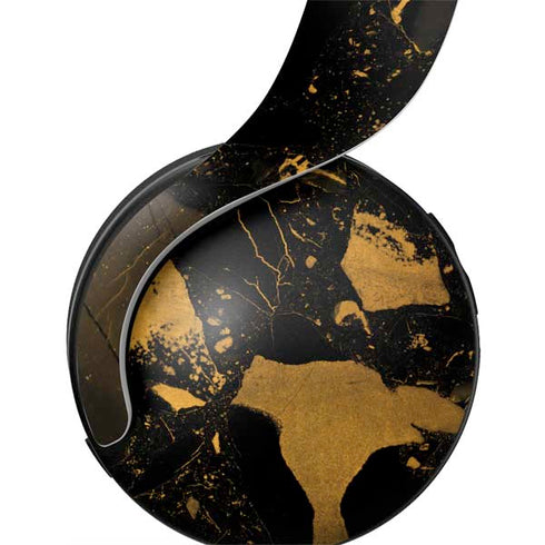 Black and Gold Scattered Marble PULSE 3D Wireless Headset for PS5 Skin
