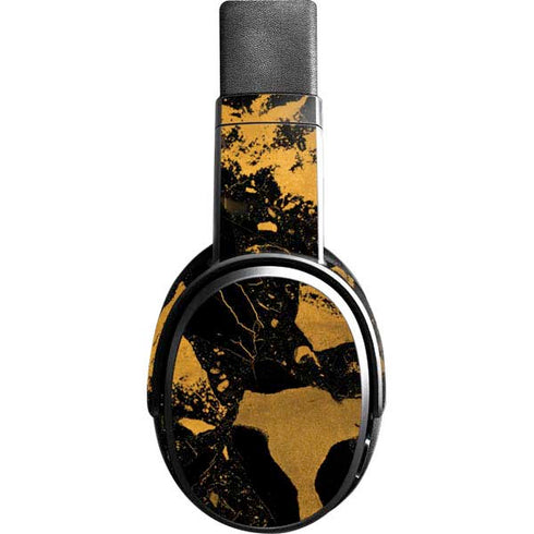 Black and Gold Scattered Marble Skullcandy Crusher Wireless Skin