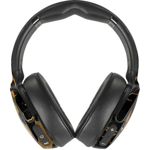 Black and Gold Scattered Marble Skullcandy Venue Skin