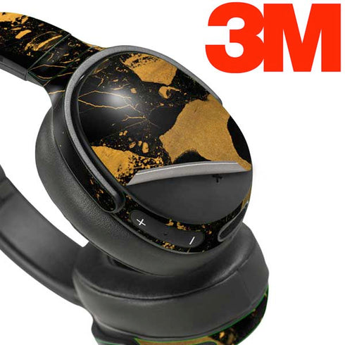 Black and Gold Scattered Marble Skullcandy Venue Skin