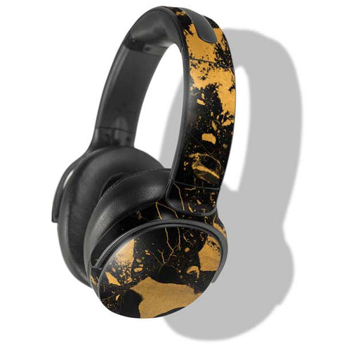 Black and Gold Scattered Marble Skullcandy Venue Skin