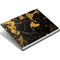 Black and Gold Scattered Marble Surface Book Skin