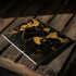 Black and Gold Scattered Marble Surface Laptop 2 Skin