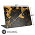 Black and Gold Scattered Marble Universal Laptop 12in (9.8 x 6.8in) Skin