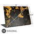 Black and Gold Scattered Marble Universal Laptop 16in (13 x 9.4in) Skin