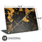 Black and Gold Scattered Marble Universal Laptop 18in (14.6 x 10.6in) Skin