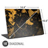 Black and Gold Scattered Marble Universal Laptop 18in (14.6 x 10.6in) Skin
