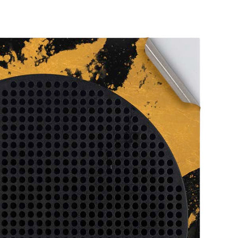 Black and Gold Scattered Marble Xbox Series S Console Skin